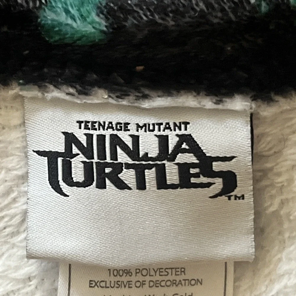 2014 RARE Nickelodeon TMNT Ninja Turtles Large Plush Throw Blanket 50